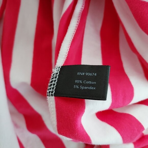 Boston Proper Striped Smocked Off Shoulder Top Size XL - Picture 6 of 12